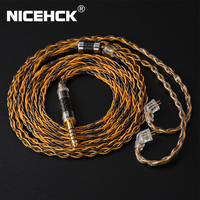NICEHCK C8-1 Earphone Upgrade Cable 8 Core Silver Plated and Copper Mixed 3.5/2.5/4.4mm MMCX/QDC/2Pin For DB3 Moondrop TANCHJIM
