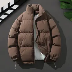 Chaqueta de algodÃģn con cuello levantado para hombre, Parkas cÃĄlidas, prendas de vestir informales, abrigo suelto, otoÃąo e invierno, nuevo