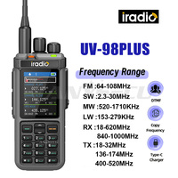 Iradio UV-98plus 10W Simulator Repetidor, UV Dual Band Shortwave AM USB LSB CW Transceiver Coverage CB Frequency