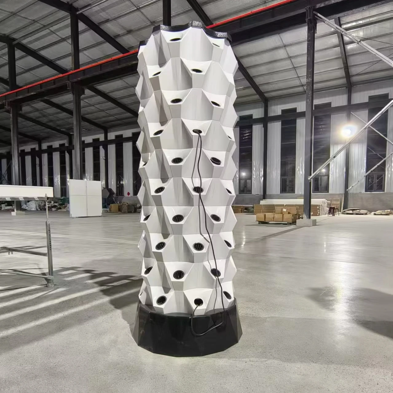 Automated Hydroponic Vertical Tower System for Strawberry Lettuce Soilless Cultivation 6 8 10 12 Levels
