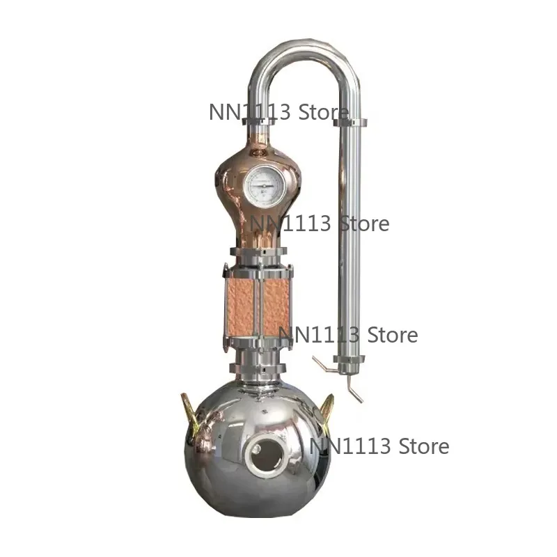 

Stainless Steel Pure Copper Dew Essential Oil Distiller Distiller Distiller for Baijiu and Whisky Brewing Equipment