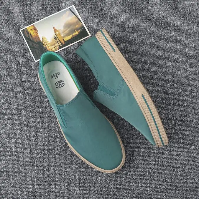 

Men's Slip-On Loafers Casual Shoes Flat Canvas Summer New Style Men's Sneakers