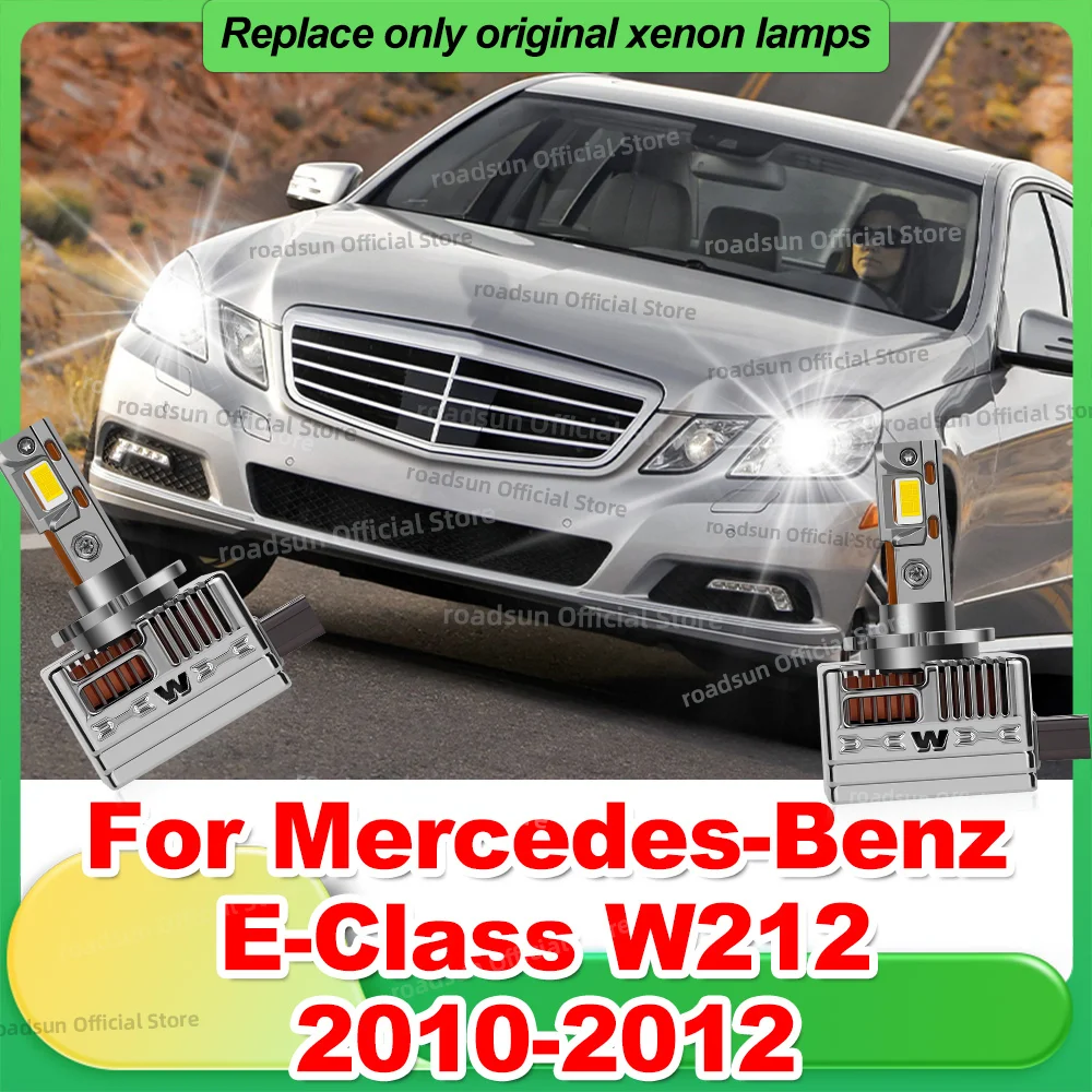 

50000LM Led Car Headlights HID Canbus 1:1 Xenon Lights For Mercedes Benz E Class W212 2010 2011 2012
