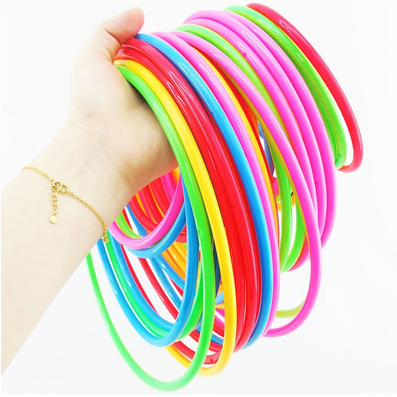 10Pcs Large Size Plastic Rings For Ring Toss Game Outdoor Playground For Kids Adults Carnival Party Favors Juguetes Divertidos