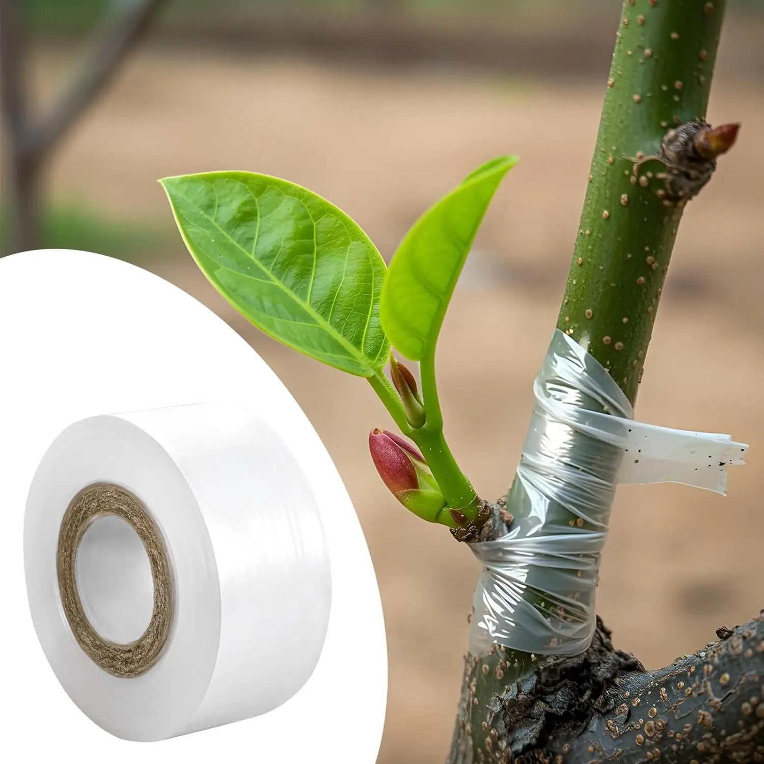 1pc Flexible Grafting Tape Film Nursery Sealing Tapes Garden Tree Roll Tape to Graft Trees Plants Graft Stretchable 3/4cm Width