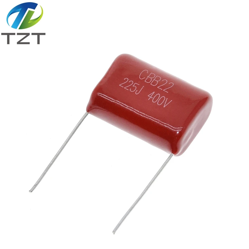 DIYTZT 10/30PCS 400V225J 2.2UF Pitch 20M 225J400V 225 400V 2200PF CBB Polypropylene film capacitor