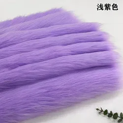 Purple Blue Colour Imitation Fox Fur Fabric 50*50CM For DIY Sewing Coat Homedecor Pillow Faux Fur Fabric