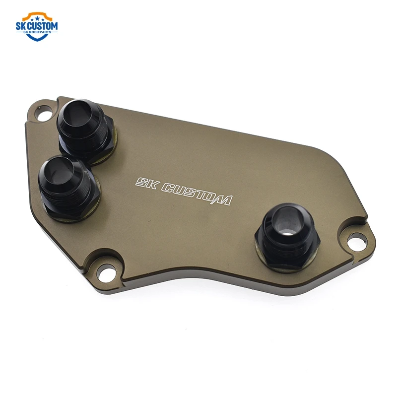 

For BMW 3 Series F10 F20 F30 E90 N20 N26 N51 N52 N53 Engine Oil Cooling System Oil Filter Adapter Sandwich Plates Kit