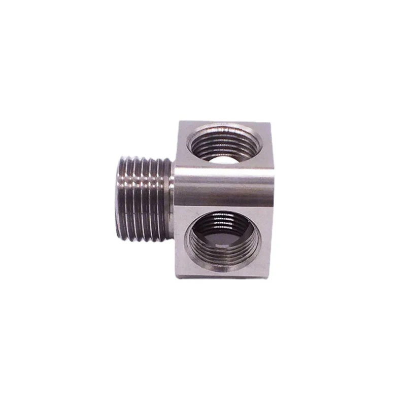 

Custom CNC Machined Stainless Steel Manifold Fittings - Precision Fabrication of CNC Parts