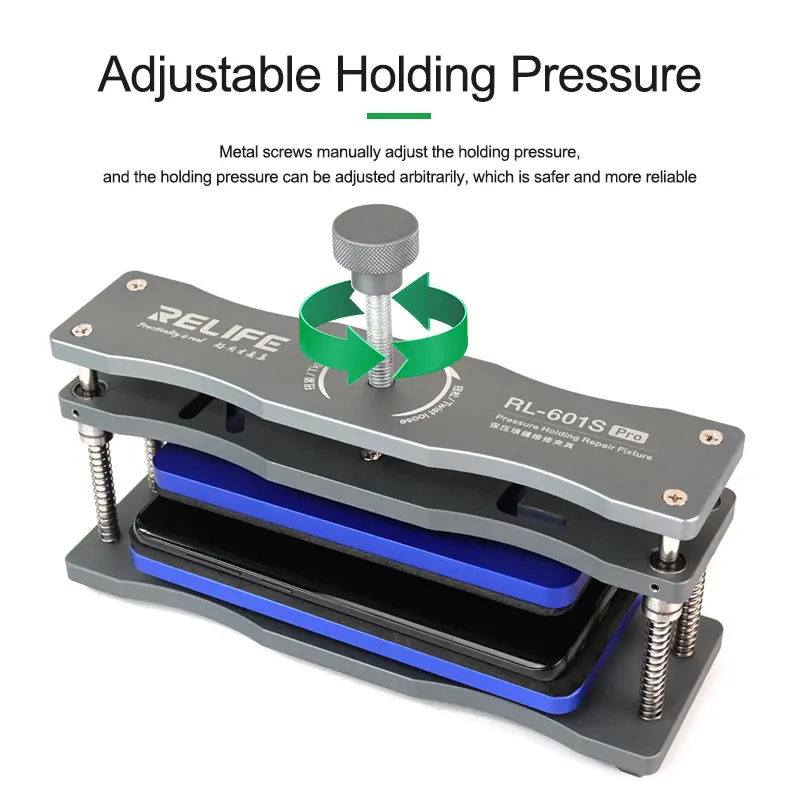 RELIFE RL-601S Pro Pressure Retaining Caulking Repair Fixture Special Pressure Holding for Flat and Curved Screen