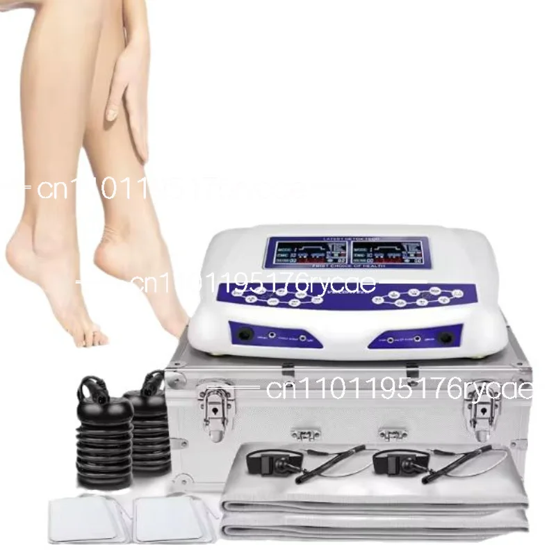 2-Person Foot Ion Cleanse New Dual Ionic Foot Detox Spa Machine - 8 Modes + Pulse Massage + FIR Belts,