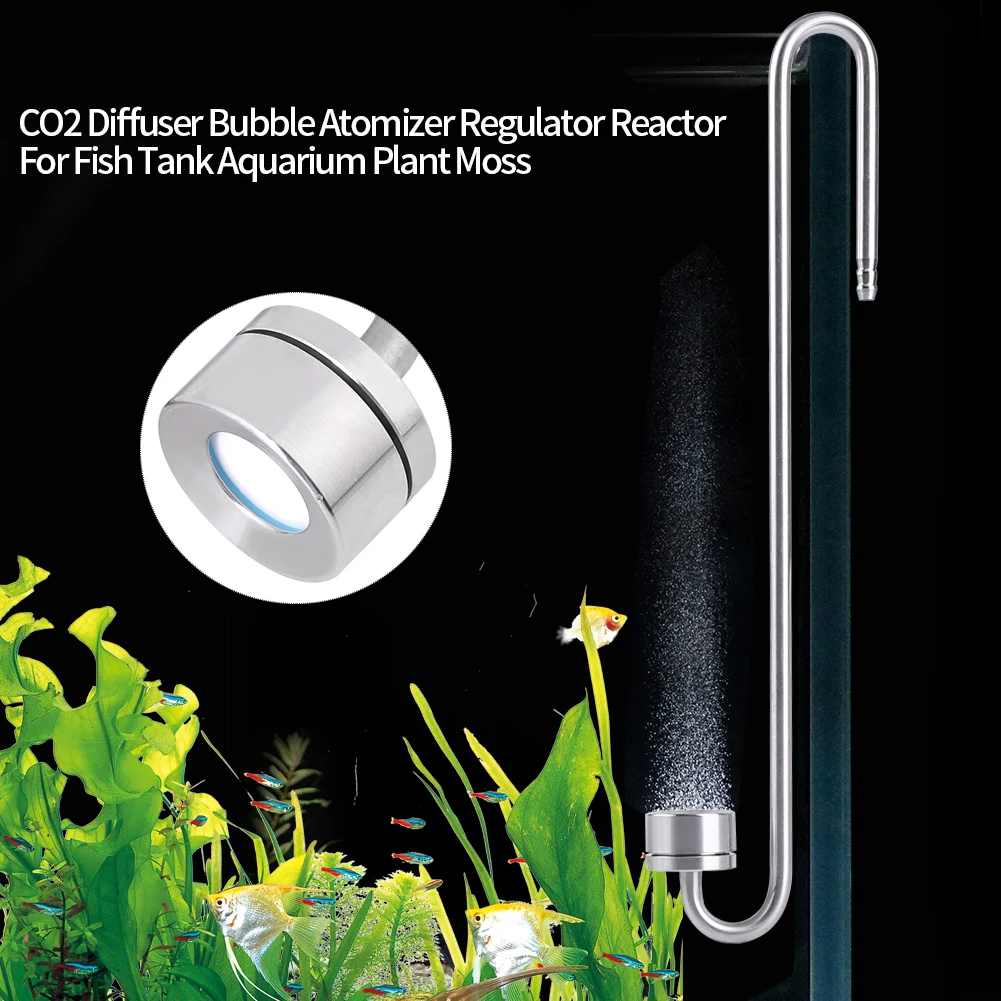 Stainless Steel 2 Types Carbon Dioxide Diffuser Atomiser Fish  Supplies Aquarium Equipment co2 atomiser fish  diffuser