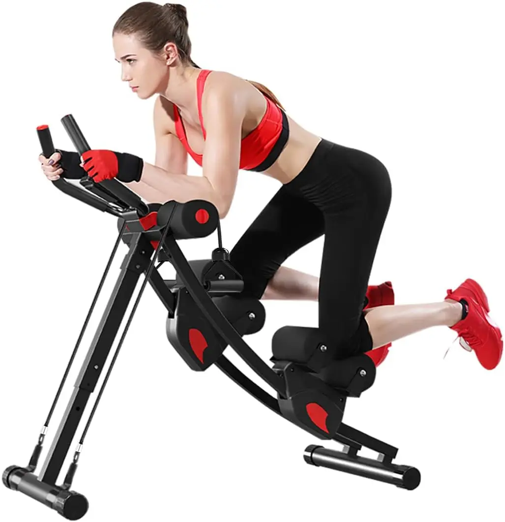 

ab Machine, ab Workout Equipment for Home Gym, Height Adjustable ab Trainer, Foldable Fitness Equipment.