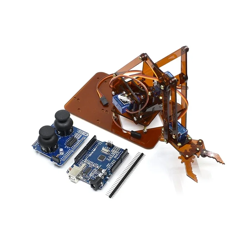 Picture 5: Learning DIY Kit Robot SG90 MG90S 4 DOF Unassembly Acrylic Mechanical Arm Robot Manipulator Claw for Arduino Maker