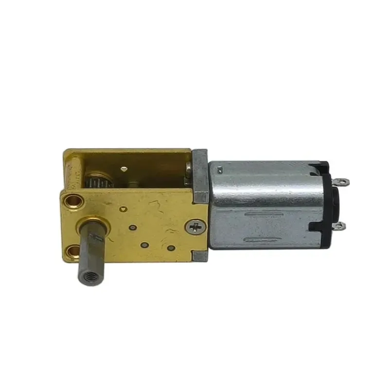 Precision 6V DC Micro Gear Motor Low Noise  Consumption 10-17ma Dual Shaft Encoder Brush Commutation Permanent Magnet