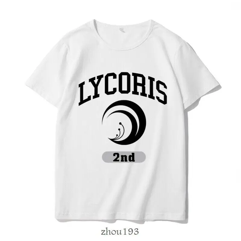 Anime Lycoris Recoil Chisato Nishikigi Cosplay Unisex Short Sleeve T-shirt Z01