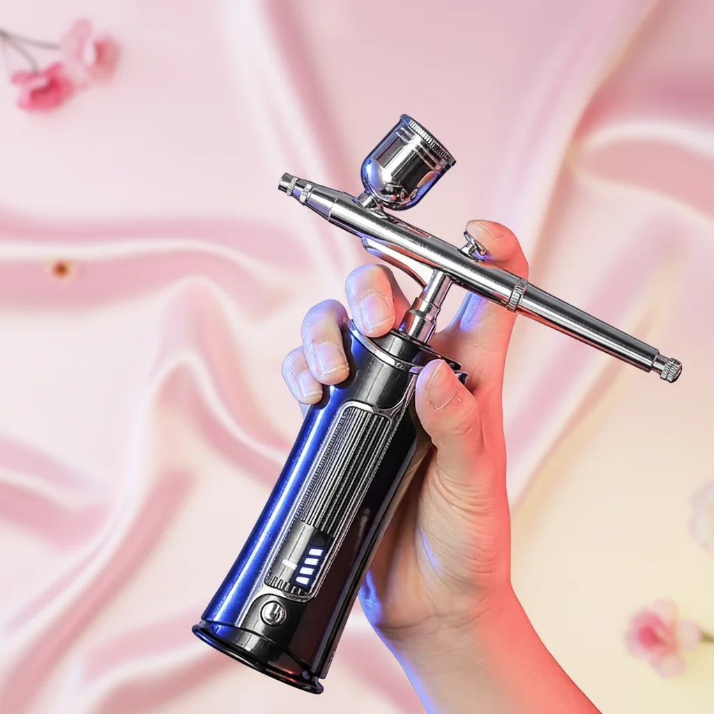 

Портативный квадратный аэрограф для ногтей 10 Вт с аккумулятором, профессиональный пластиковый инструмент, новая модель, хит продаж для росписи ногтей