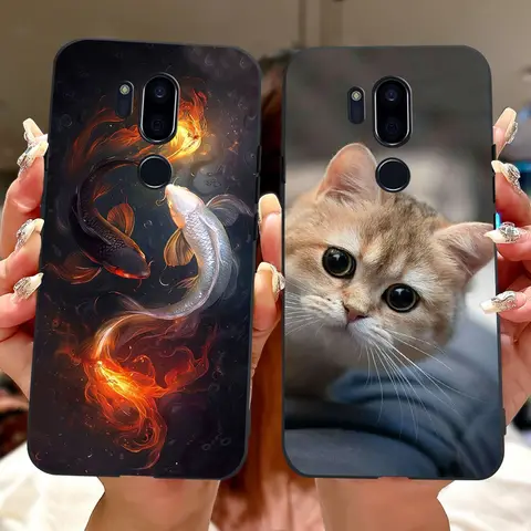 För LG G7 ThinQ-skal LM-G710 G710 G7+ Nytt lyxigt målat skal mjukt silikonfodral för LG G7 ThinQ G7thinq bakstycke 8 best sales LG G7 ThinQ-skal - №3