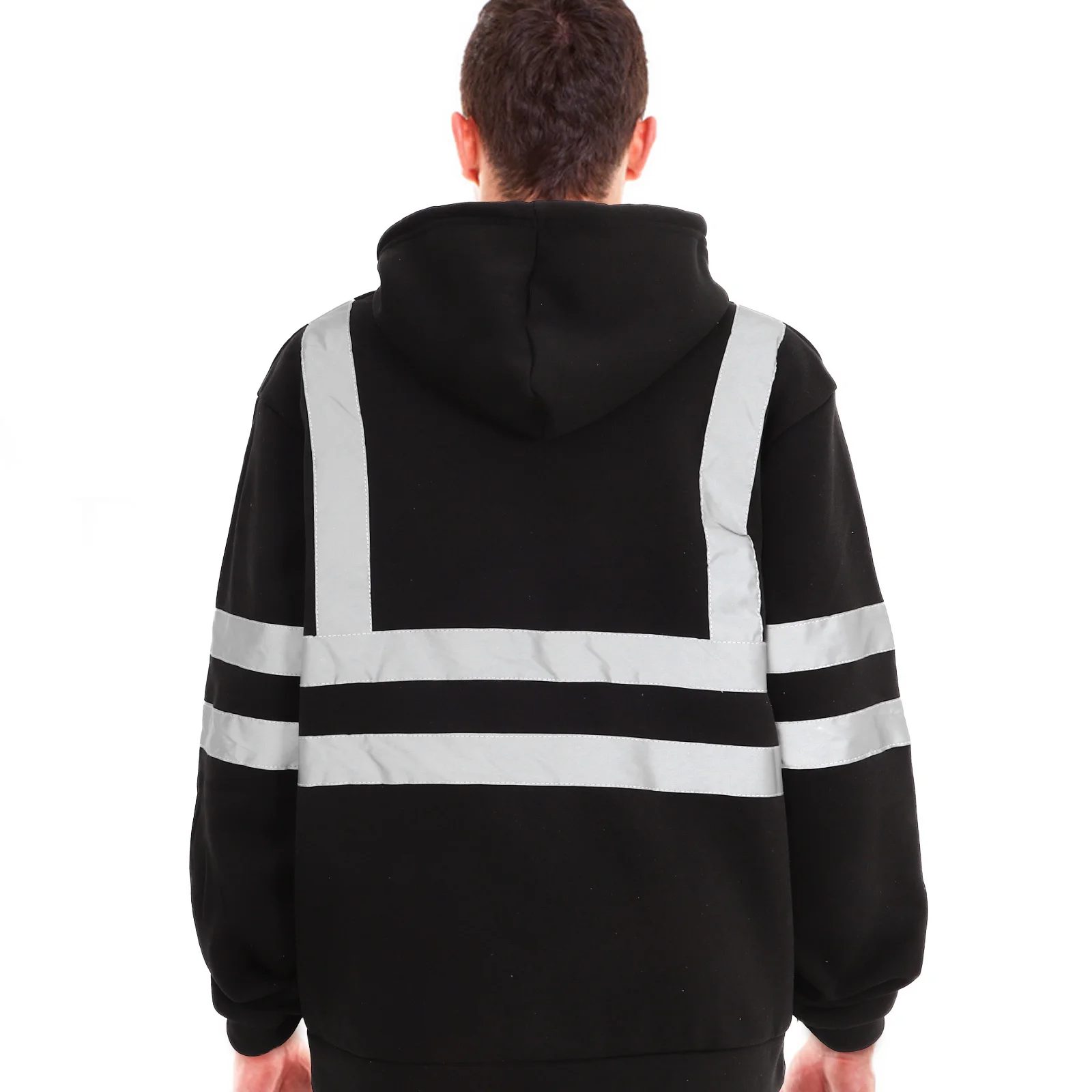 

Светоотражающая толстовка с высокой видимостью, санитарная рабочая одежда, L, легкая защитная толстовка, ночное движение, строительство, работа