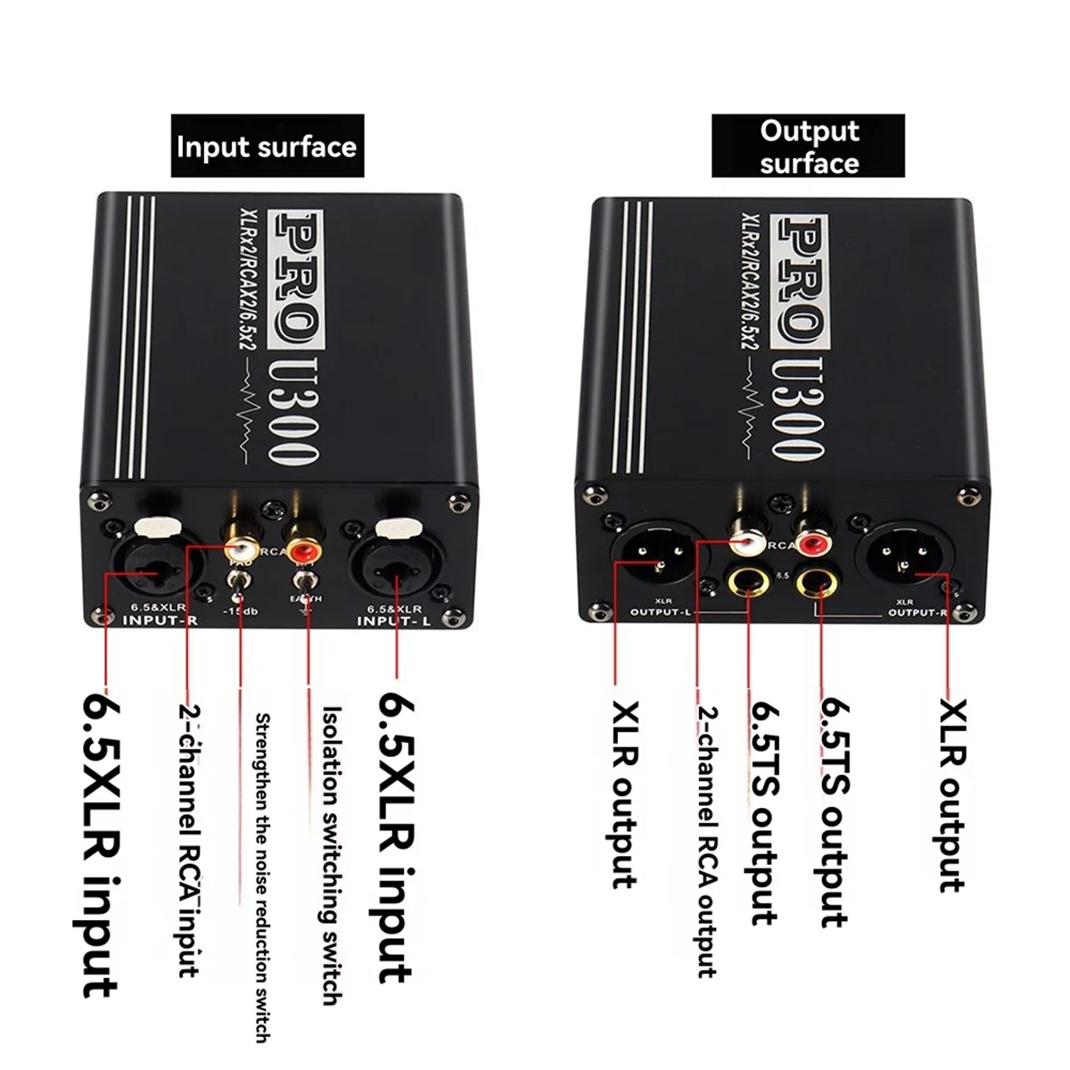 

Многофункциональный аудиоизолятор 2025+ для тока, шумоподавления, фильтр-трансформатор, 2-канальный 6,5