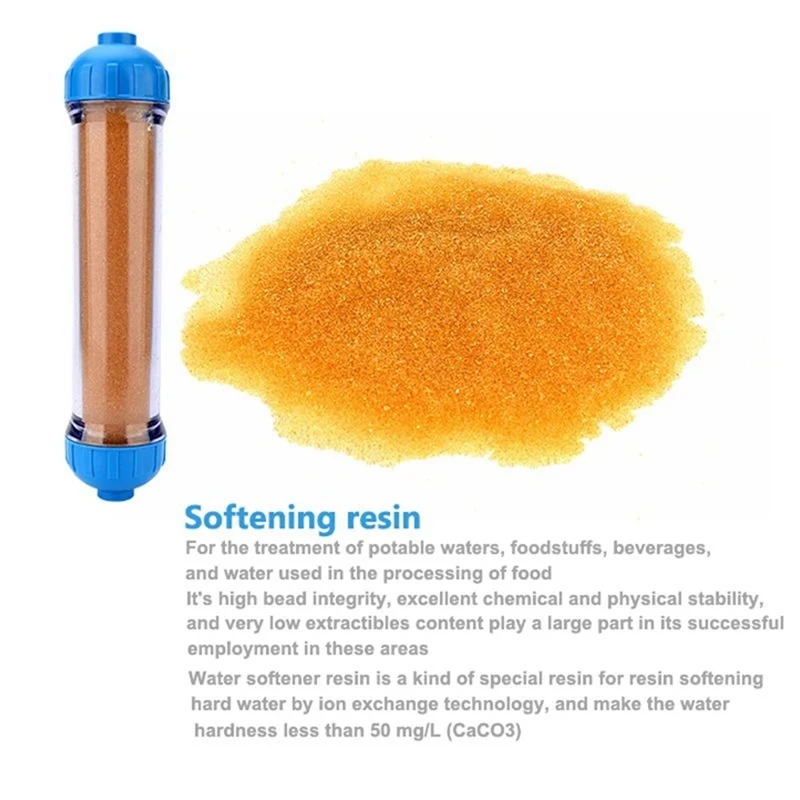 Replacement Water Filter Refillable T33 Housing DIY Fill Water Filter With Ion Exchange Resin Transparent Reverse Osmosi