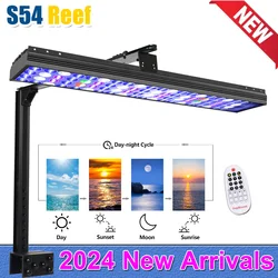 PopBloom S54 Dimmable Marine Aquarium LED Light Saltwater Aquarium Lamp for Seawater Coral Reef Fish Tank Light,Full Spectrum