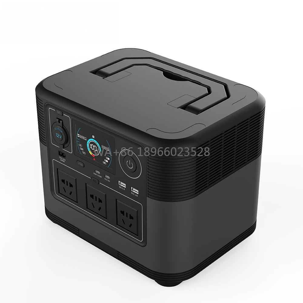 

Backup Battery Generator with Solar Panel Charging Outdoor Camping Portable Power Station New 1200W 1500W Energy Storage Supply