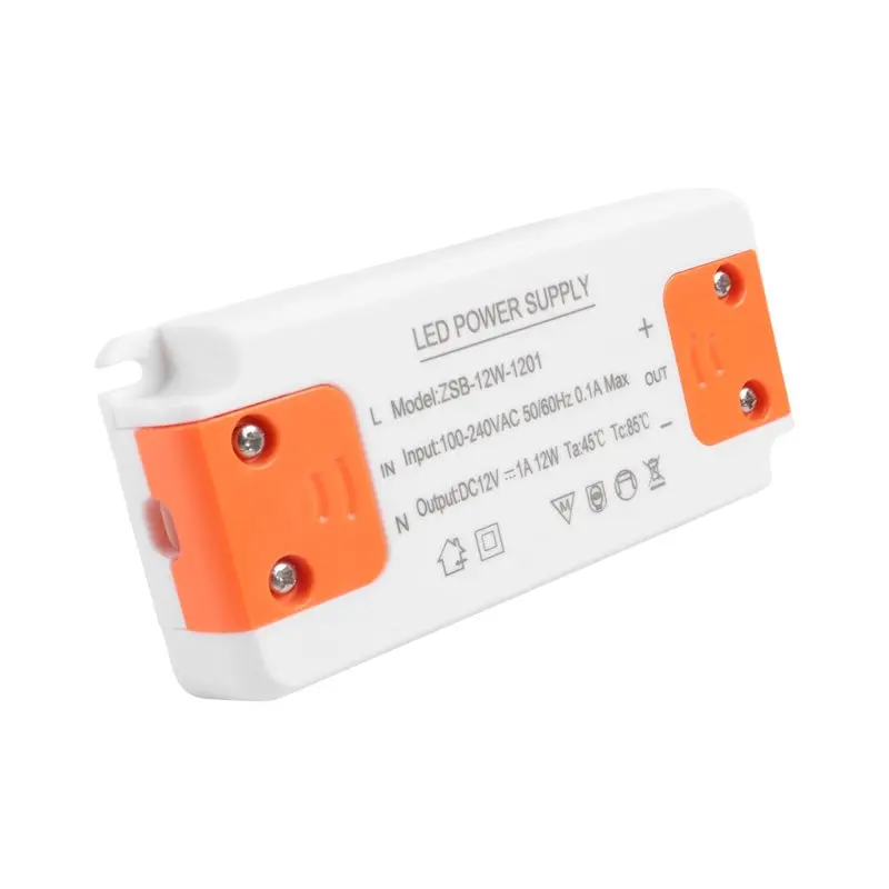 DC 12V 12W LED Driver Thin Constant Voltage Power Supply Drive For Various LED Lamp Applications Input