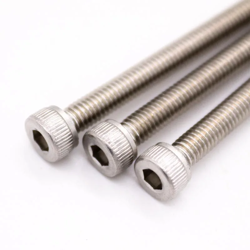 

25pcs M2.5 M3 Nonstandard 304 A2 Stainless Steel Hexagon Hex Socket Cap Allen Head Screw Bolt Small Head Diameter 3.8mm 4.5mm