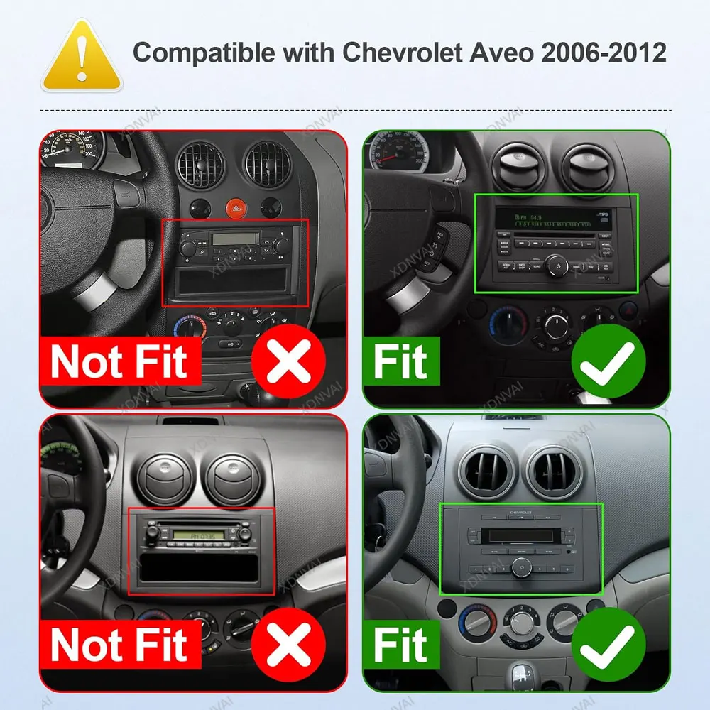 Android 16 Car Radio Multimedia For Chevrolet Aveo T250 2006 - 2012 Nexia 1 2020 - 2022 Video Player Navigation Carplay 4G LTE