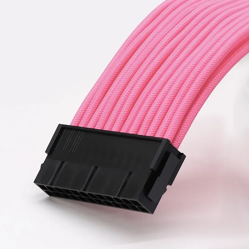 

Series PSU Extension Cable Kit , Solid Color Cable Solid Combo 300mm ATX24Pin PCI-E8Pin CPU8Pin With Combs