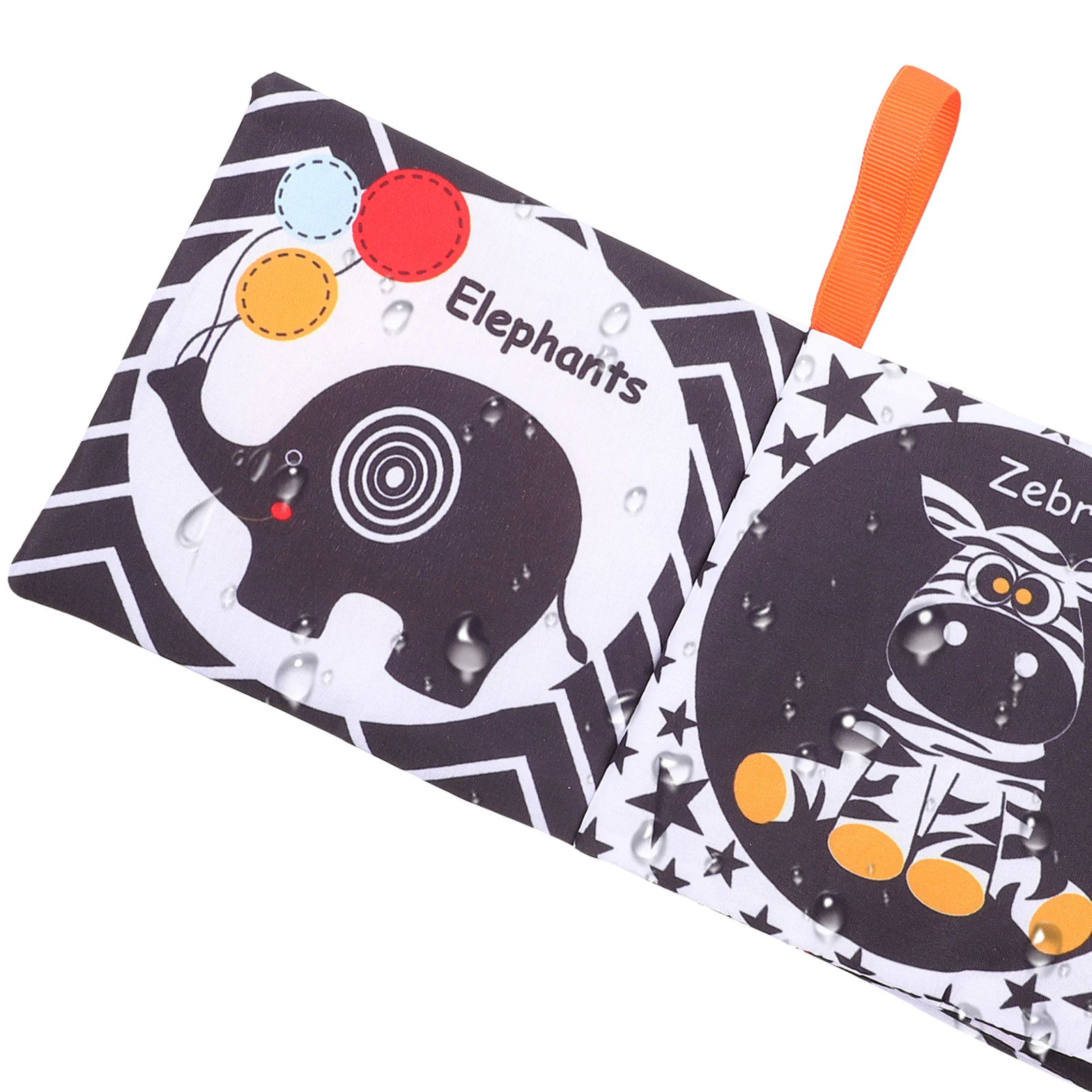 ベビー布の本 早期教育 洗える 柔らかい 感覚発達 幼児の認知トレーニングのためのインタラクティブブック