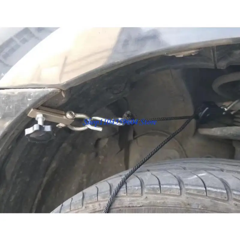 

12QM Vehicle Mudguard Dents Repair Tool Adjustable Clamp With/With out Rope Option, Easy Installation Fit for Car Maintenance