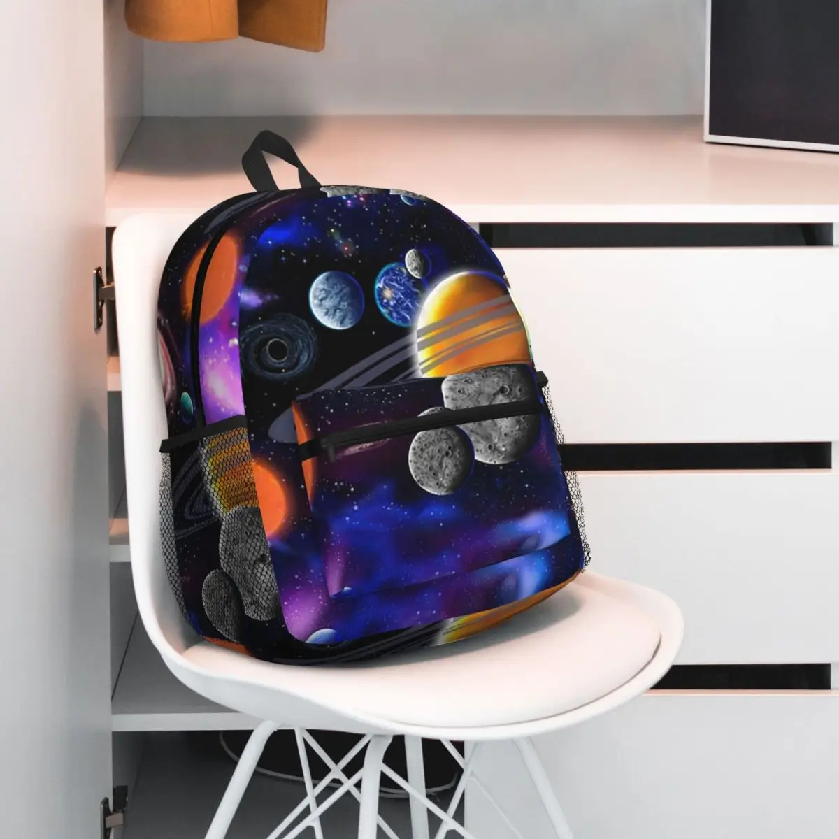 Solar System Space Planets Universe Student Backpack School Bag Hiking Travel Daypack for Boys Girls Bookbag Shoulder Bags