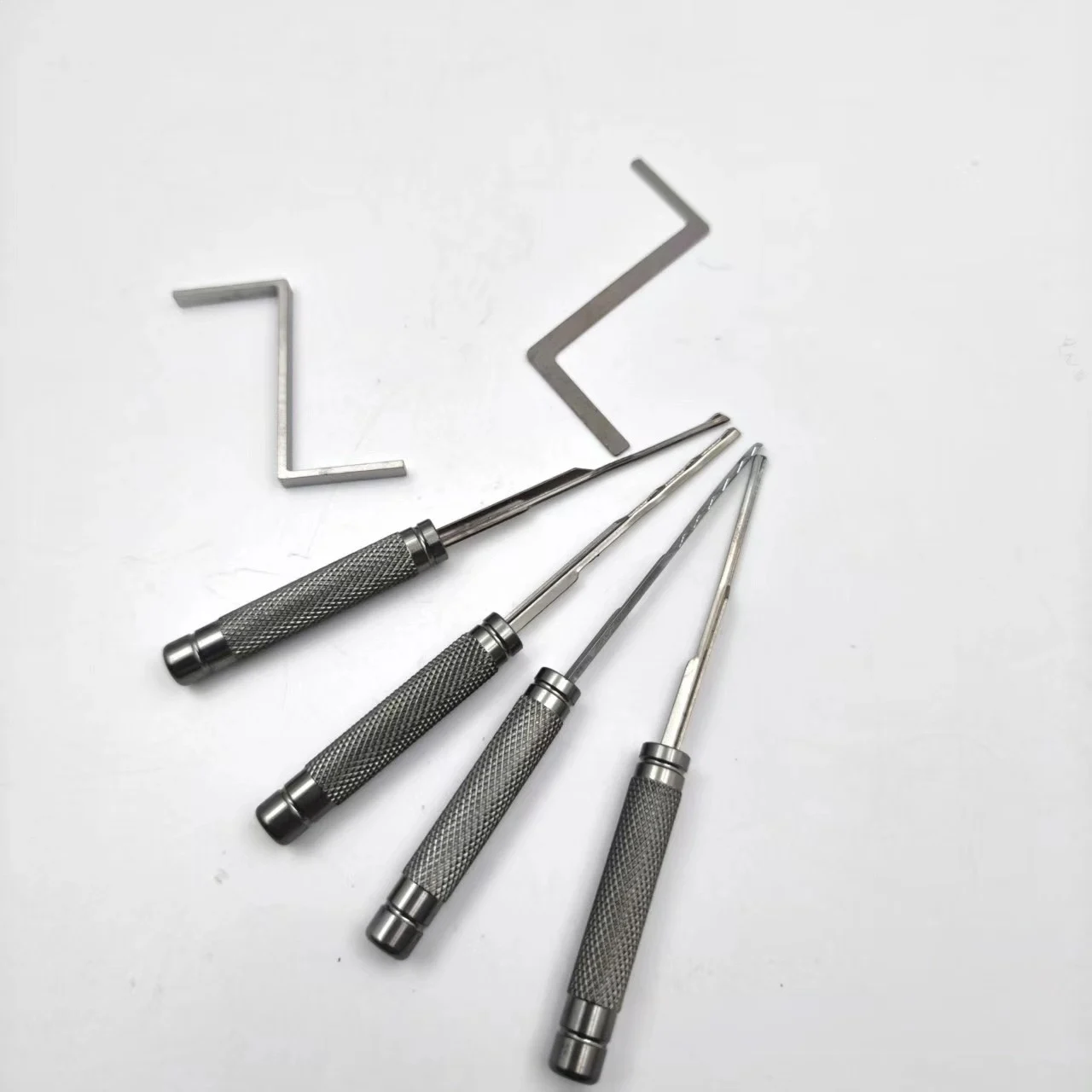 Kaba 6pcs/Set Civil Stainless Steel Lock Pick Set Tool Bag for Professional Locksmiths