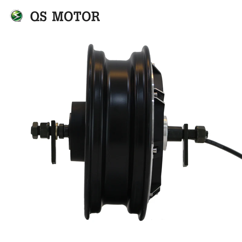 QSMOTOR 4000W 10inch Hub Motor V3 48V Dual Voltage BLDC, High Torque for Electric Scooter/E-Motorcycle