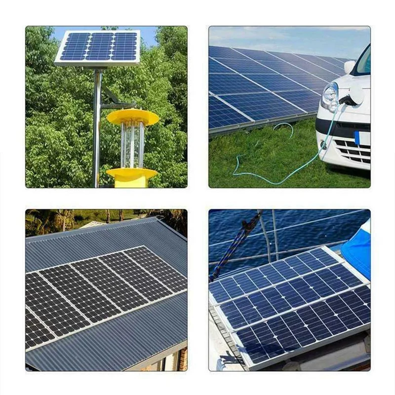 AT35 200W Solar Panel Kit Solar Panel High Efficience Travel & Phone Boat Portable 12V Battery Charger With Controller