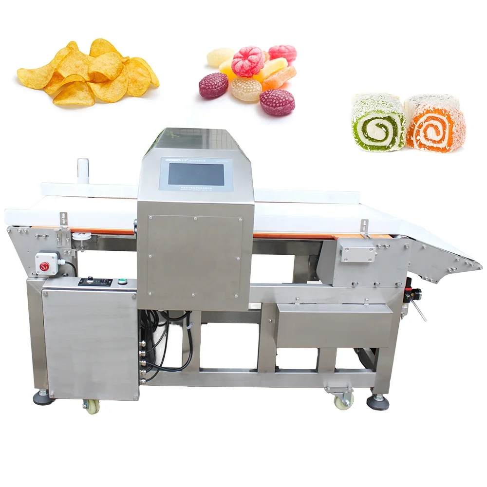 Tunnel Conveyor Metal Detector for Food Industry Snack Candy Potato Corn Chips Jelly