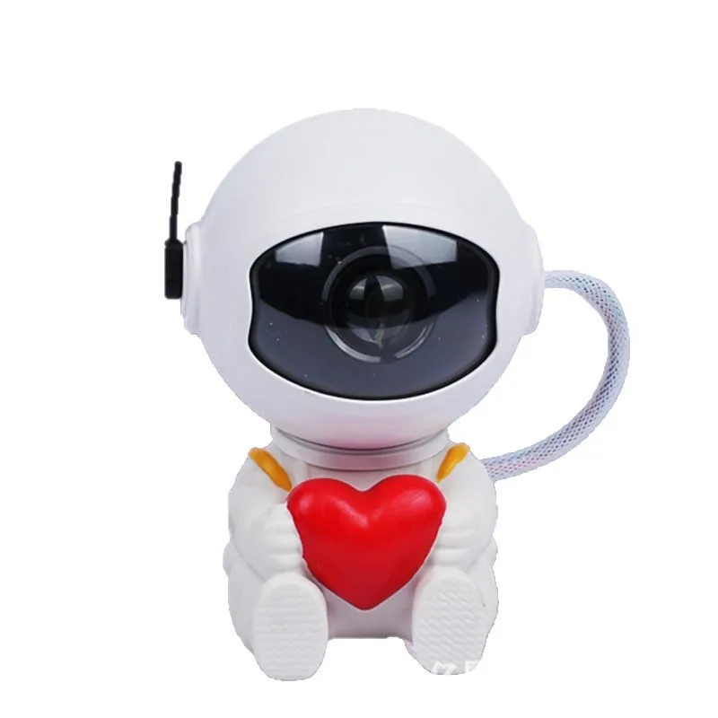 Heart Astronaut Star Projector Aurora Galaxy Night Light Bluetooth Speaker Remote Starry Sky Projection Lamp Home Decor