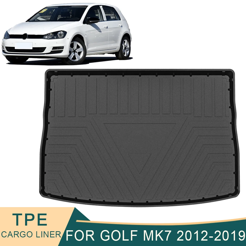 

For VW Volkswagen Golf 2008-2019 Car Cargo Liner All-Weather TPE Non-slip Trunk Mats Boot Tray Carpet Interior Accessories