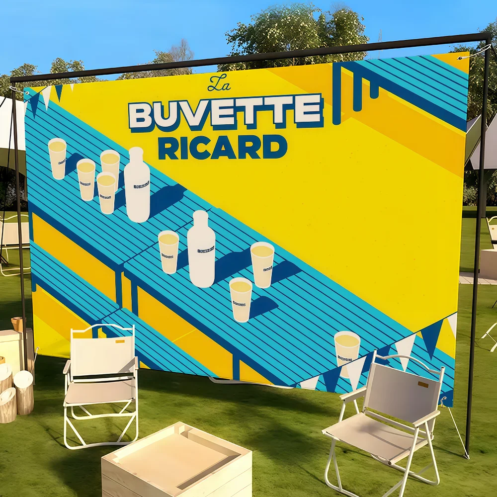 Fashion R-Ricard  flag Suitable For Party Club Outdoor Interior Wall Decoration Banner Fans Gift view 5