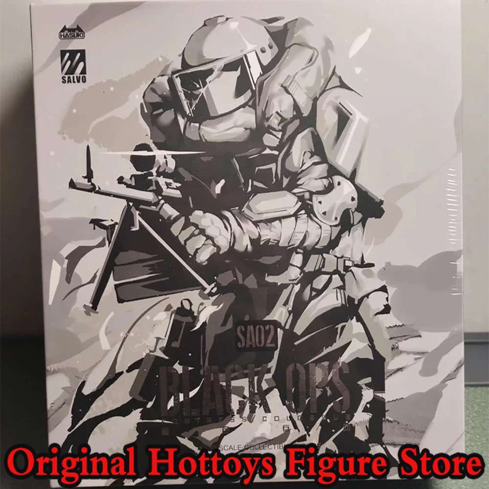 Em Estoque HASUKI SA02 Figura de Ação Masculina em Escala 1/12, Coleção Fortress Colossus Black Ops NO.2, Conjunto Completo de 6 Polegadas