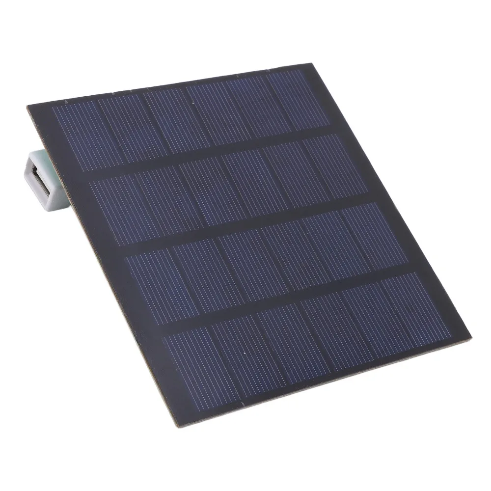 1.5W 6V Solar Panel Charger Built-In USB Port Energy Saving Solar Panel Module Polycrystalline Silicon Solar Charging Module