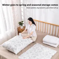 1/4 PCS reusable vacuum bags, used for storing clothes, compressed empty bags and travel accessories storage containers