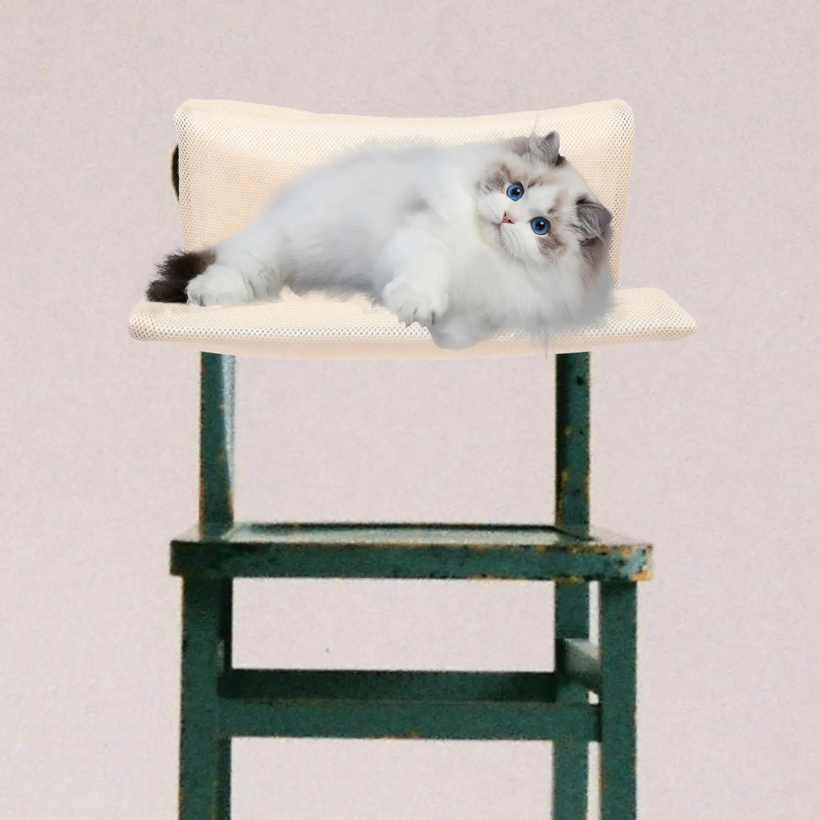 

Подвесной гамак для кошек, складной, моющийся, сетчатый, с отстегивающимся боковым каркасом, для окон, заборов, для домашних и уличных кошек