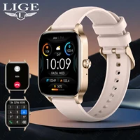 LIGE-reloj inteligente para mujer, pulsera con pantalla HD de 1,85 pulgadas, personalizada, Monitor de salud, Bluetooth, llamadas, deportivo