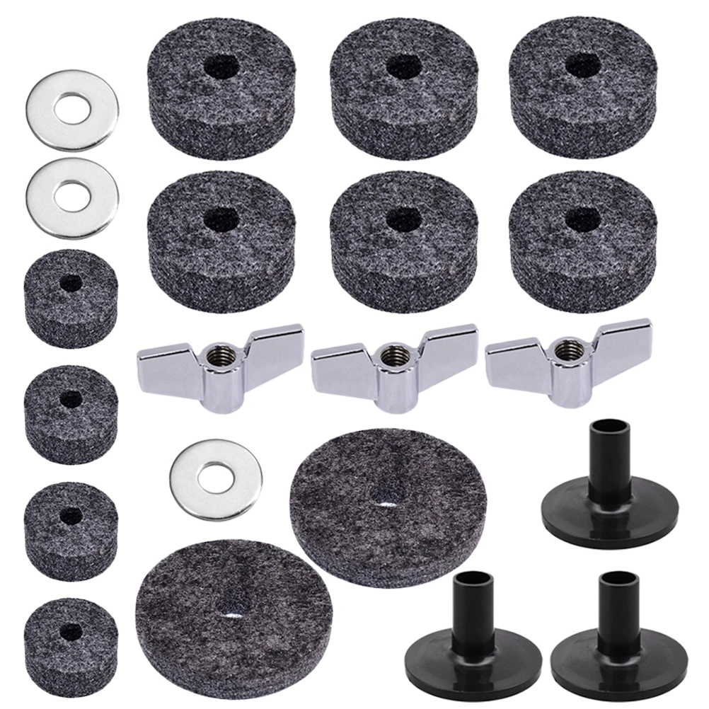 

1 Set Durable Felt Pad Non-Slip Drum Kit Accessory Replacement Parts For Cymbal Stand Drum Set Cymbal Pad Drummer Performance