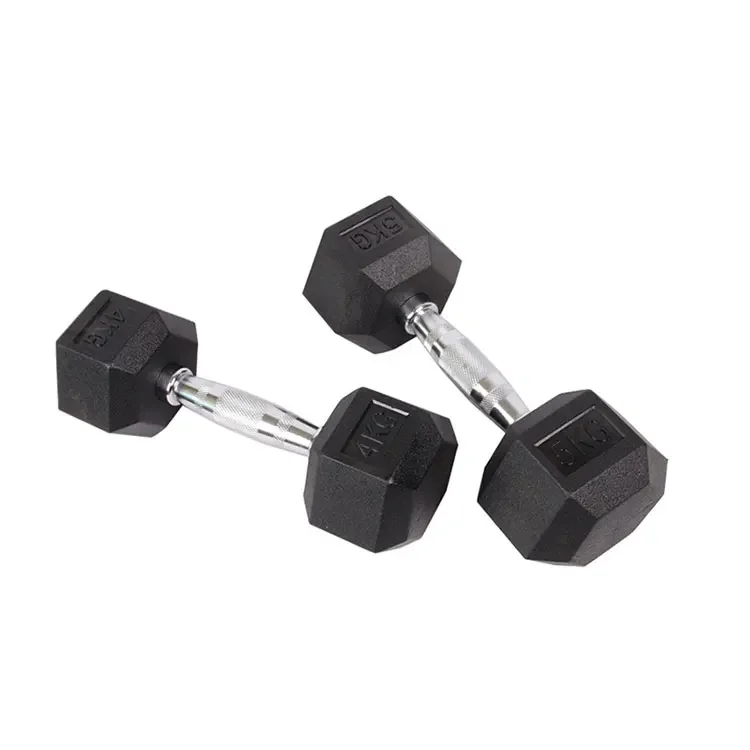 Wholesale Custom Hexagon Hex dumbbell Set Adjustable Barbell Free Weight Gym Equipment from China Manufacturer