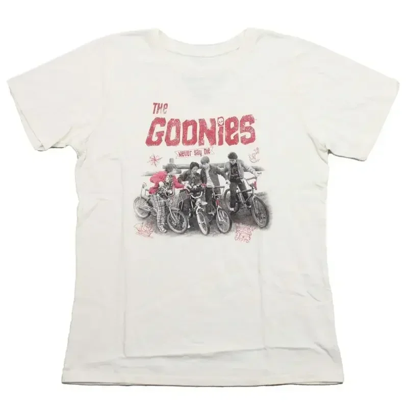 The Goonies New Adult T Shirt Crew Meeting On Bikes