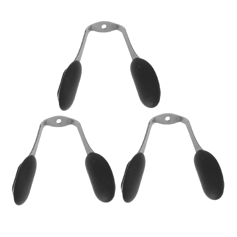 

3 Pcs Glasses Nose Pad Bracket Stainless Steel Eyeglass Pads Cover Lightweight Durable Universal Compatibility Sunglasses